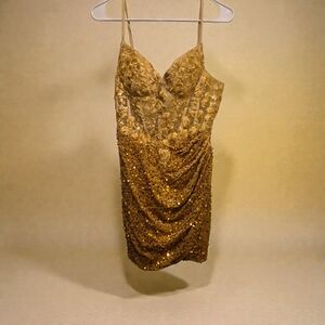 Gold Sequin Dress